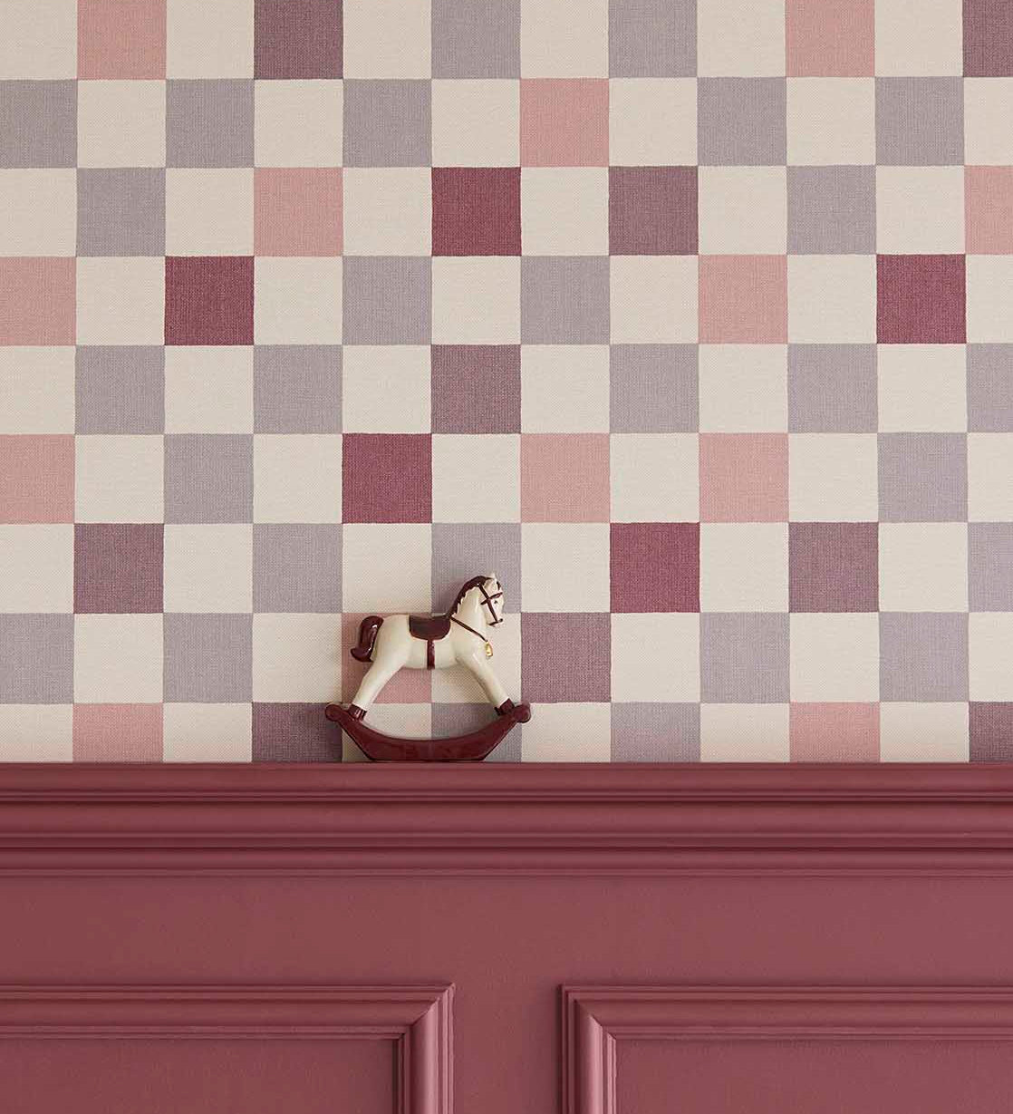 Eijffinger Tiny Treasures Checked - Purple