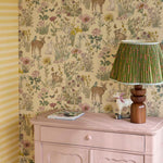 Strepen behang kinderkamer Eijffinger Tiny Treasures babykamer meisjeskamer geel 363151