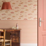 Strepen behang kinderkamer Eijffinger Tiny Treasures babykamer meisjeskamer roze beige 363152