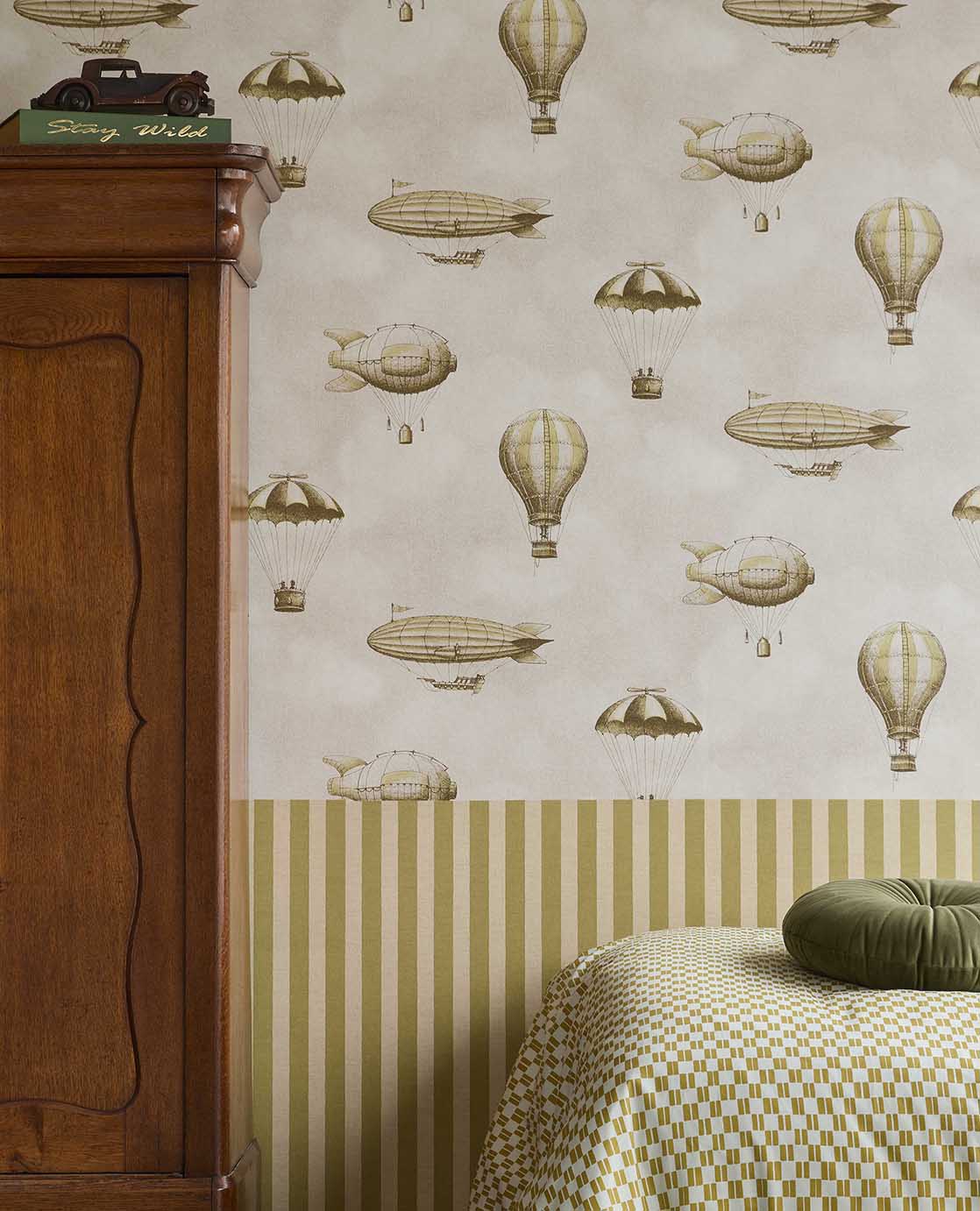 Eijffinger Tiny Treasures Strepen - Groen