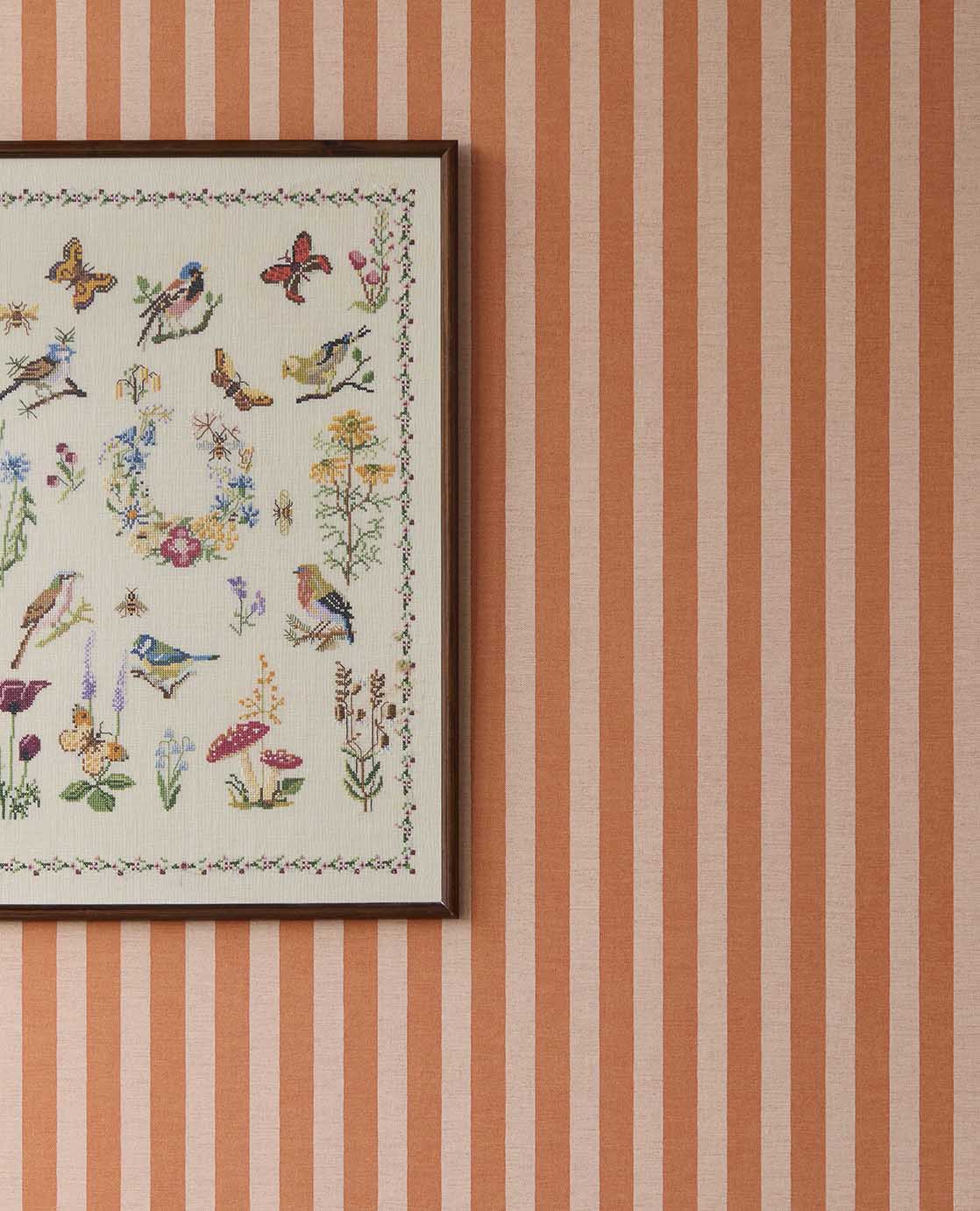 Eijffinger Tiny Treasures Strepen - Koraal