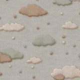 Eijffinger Tiny Treasures wolken behang voor de kinderkamer jongenskamer blauw bruin 363161
