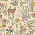 Bosdieren behang meisjeskamer eijffinger tiny treasures kinderbehang 363191 zacht geel