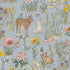 Bosdieren behang meisjeskamer eijffinger tiny treasures kinderbehang 363193 lichtblauw
