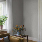 Myrten Borastapeter bloemen behang voor de meisjeskamer en babykamer beige lichtblauw 5714