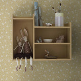 Borastapeter Myrten bloemen behang voor meisjekamer en babykamer geel beige 5732