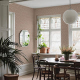 Borastapeter Myrten bloemen behang voor meisjekamer en babykamer terra beige 5733