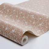 Borastapeter Myrten bloemen behang voor meisjekamer en babykamer terra beige 5733