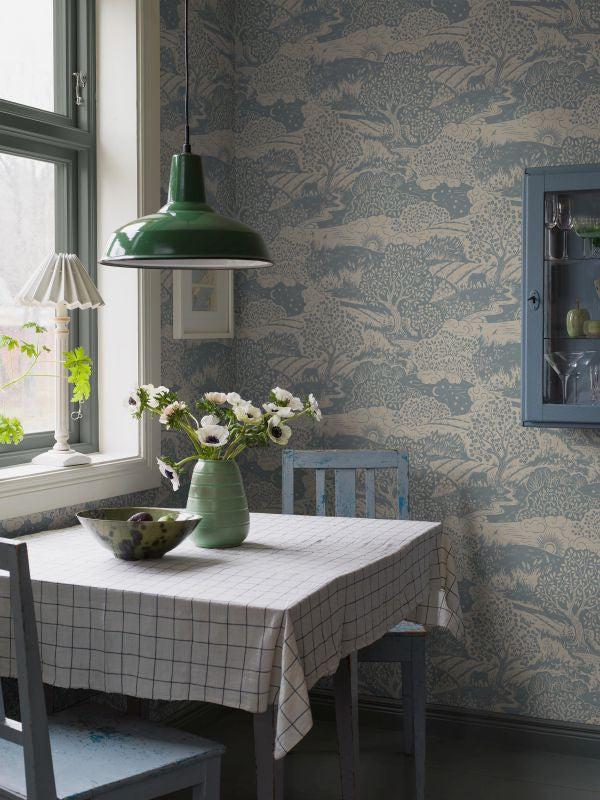 Borastapeter solangen behang voor de kinderkamer blauwe 5828