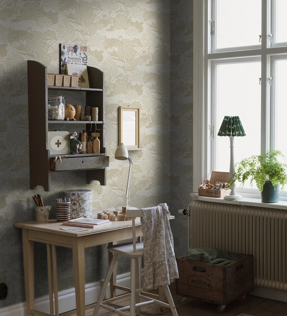 Borastapeter solangen behang voor de kinderkamer geel 5829