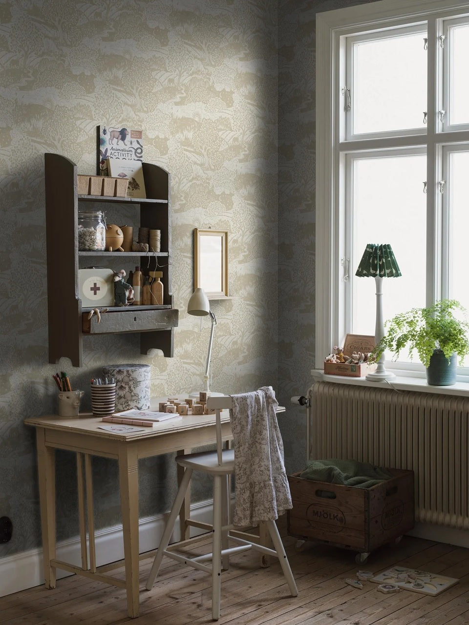 Borastapeter solangen behang voor de kinderkamer geel 5829