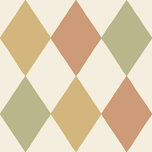 Midbec Kalas harlekijn ruiten behang voor jongenskamer en meisjeskamer en babykamer multi kleur