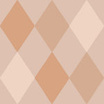 Midbec Kalas harlekijn ruiten behang voor meisjeskamer en babykamer roze