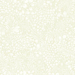 Midbec Siv bladeren en bloemen behang voor de babykamer of meisjeskamer licht beige 65126