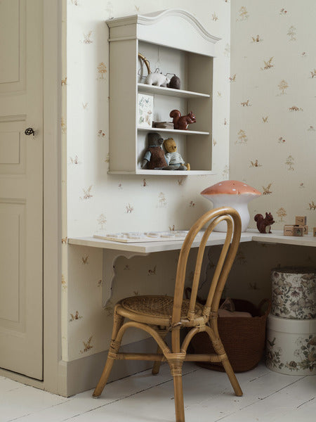 Borastapeter bosdieren behang voor de kinderkamer neutraal beige 6923