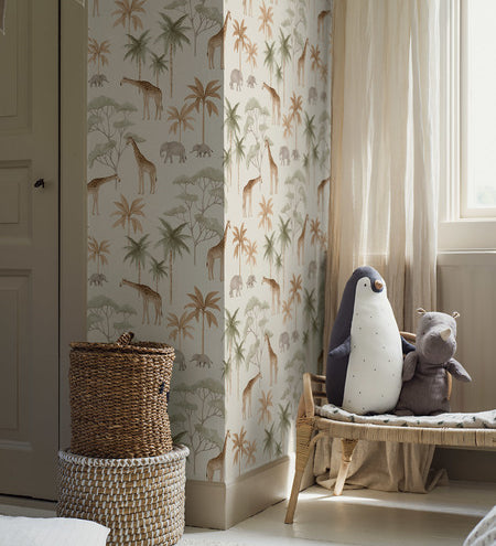 Borastapeter Savannah jungle behang 6939 warm wit