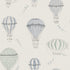 Borastapeter up in the sky luchtballonnen behang voor een jongenskamer of babykamer neutrale kleuren 6940
