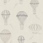 Borastapeter up in the sky luchtballonnen behang voor een jongenskamer of babykamer beige 6941