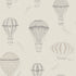 Borastapeter up in the sky luchtballonnen behang voor een jongenskamer of babykamer beige 6941