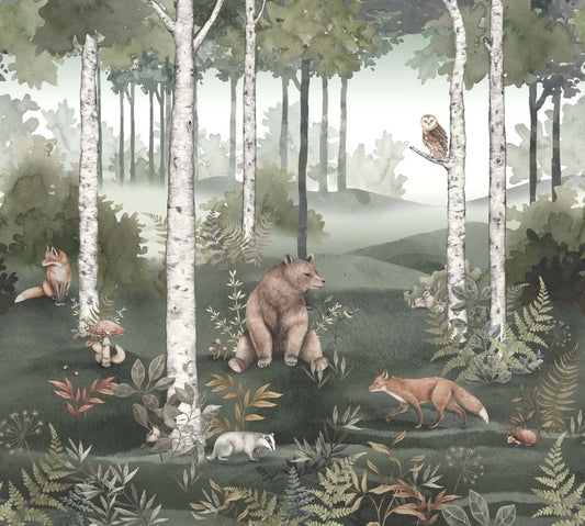 Boråstapeter Mural Behang - Wild Forest