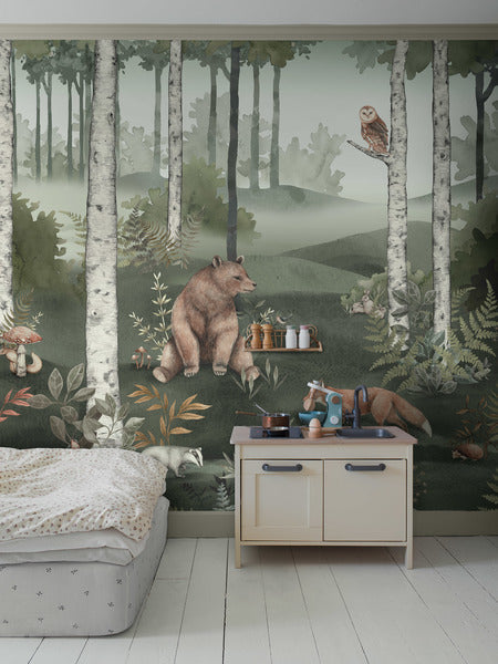 Boråstapeter Mural Behang - Wild Forest