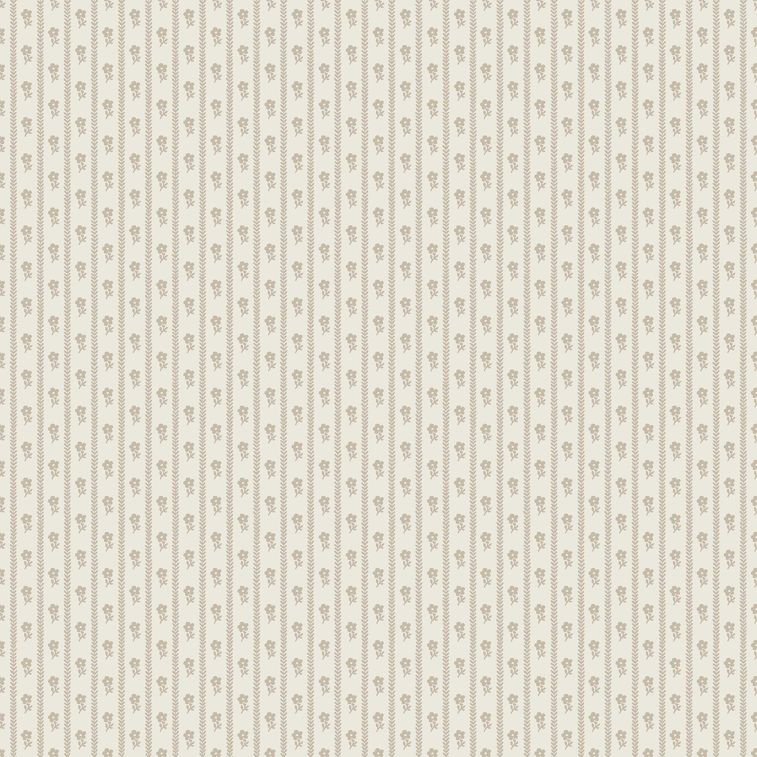 Borastapeter Lilla Lyckan bloemen behang meisjeskamer babykamer beige en creme 6955