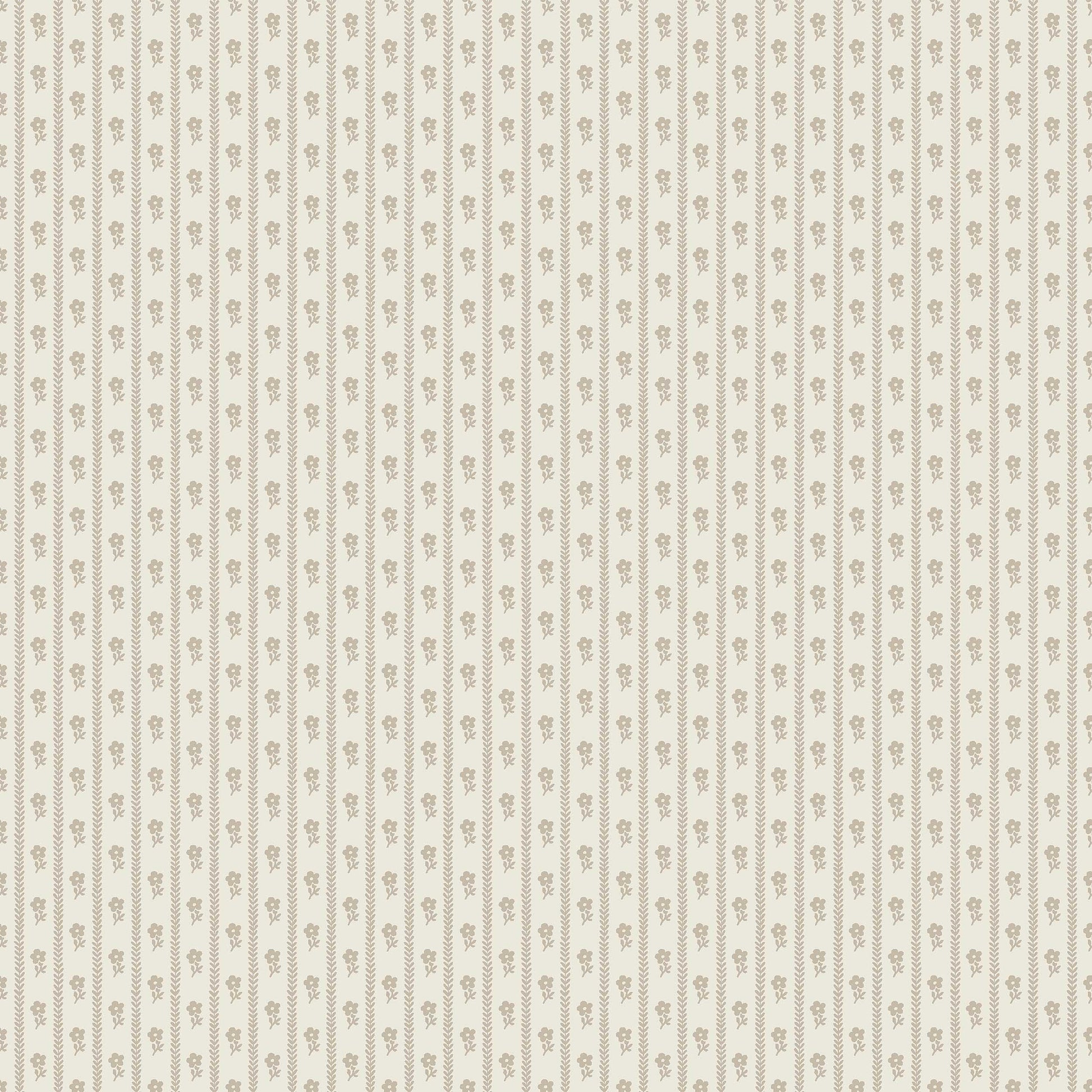 Borastapeter Lilla Lyckan bloemen behang meisjeskamer babykamer beige en creme 6955