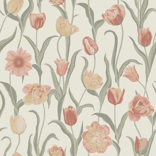 Borastapeter bloemen behang voor meisjeskamer en babykamer la belle epoque roze 6969