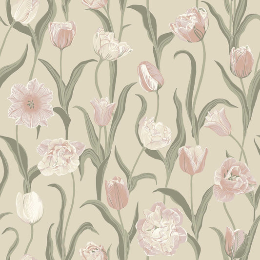 La Belle Epoque Borastapeter Bloemen behang voor meisjeskamer of babykamer 6970