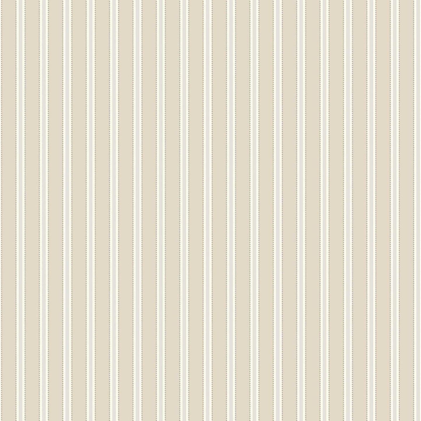 Borastapeter Pärlrand gestreept behang voor jongenskamer meisjeskamer en babykamer neutrale kinderkamer met stipjes beige 6979