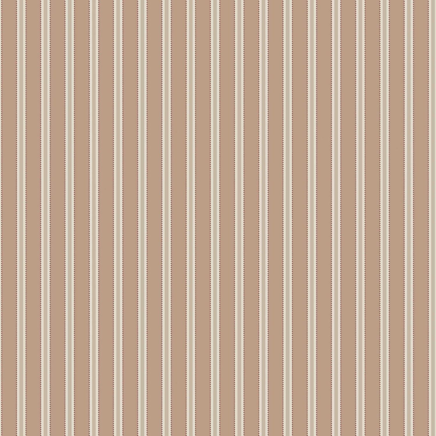 Borastapeter Pärlrand gestreept behang voor meisjeskamer en babykamer met stipjes terra beige 6982