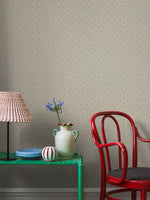 Borastapeter Petite Cherie bloemenbehang voor meisjeskamer of babykamer kleine bloemetjes beige