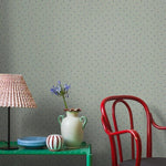 Borastapeter Petite Cherie bloemenbehang voor meisjeskamer en babykamer lichtgroen zachtgroen 7782