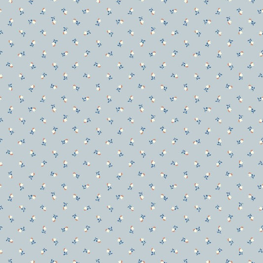 Borastapeter Petite Cherie bloemenbehang voor meisjeskamer en babykamer lichtblauw blauw 7783