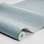 Borastapeter Petite Cherie bloemenbehang voor meisjeskamer en babykamer lichtblauw blauw 7783
