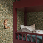 Borastapeter Fairies elfen behang voor meisjeskamer en babykamer Fairyland beige groen 8141