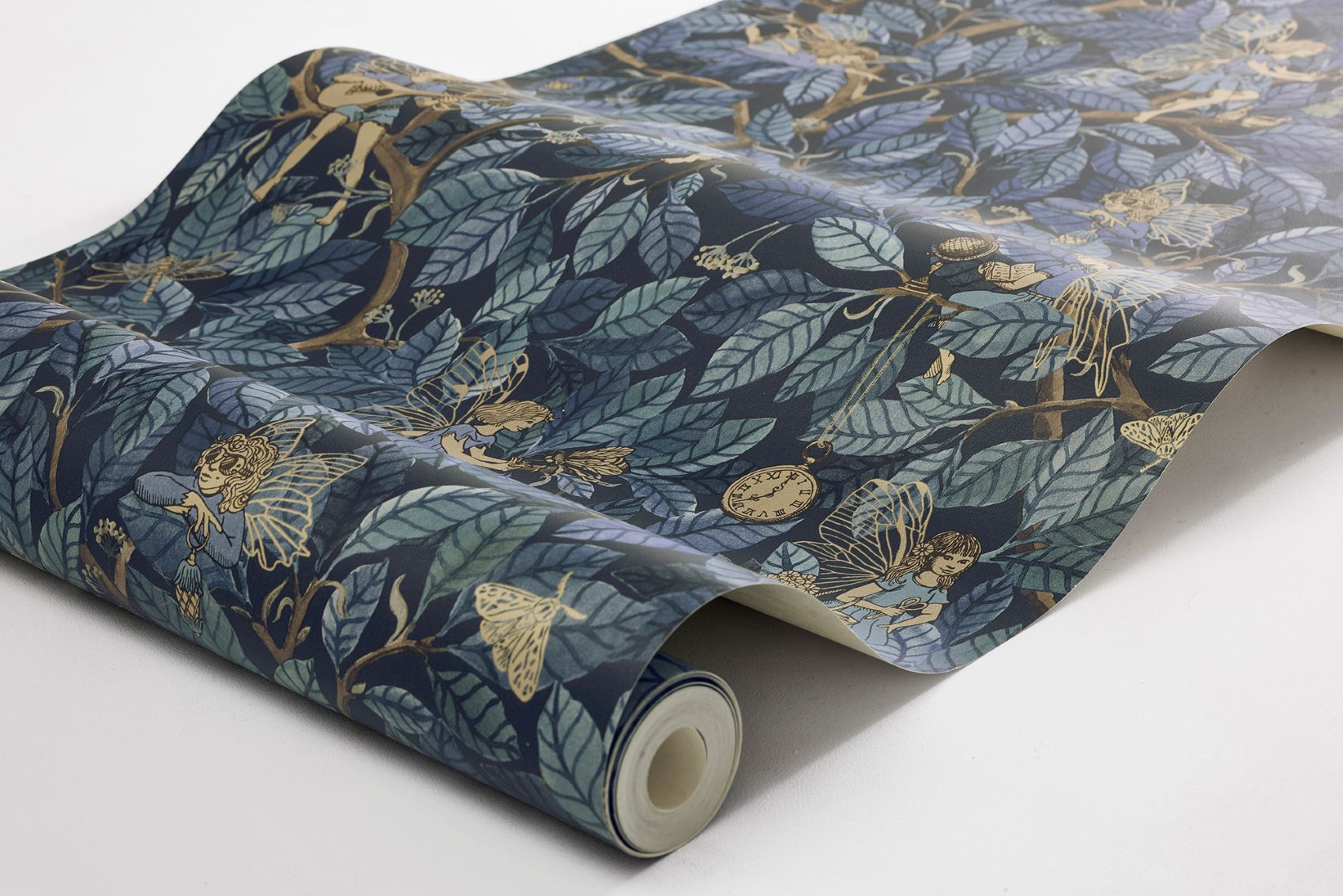 Borastapeter Fairies elfen behang voor meisjeskamer en babykamer Fairyland blauw 8142