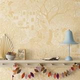 Kingdom of the Willow Borastapeter sprookjesbehang voor de kinderkamer, jongenskamer en neutrale kinderkamer geel 8145
