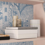Kingdom of the Willow Borastapeter sprookjesbehang voor de kinderkamer, jongenskamer blauw 8147