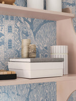 Kingdom of the Willow Borastapeter sprookjesbehang voor de kinderkamer, jongenskamer blauw 8147