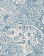 Kingdom of the Willow Borastapeter sprookjesbehang voor de kinderkamer, jongenskamer blauw 8147