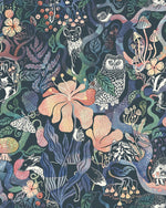 Magic Woods borastapeter fairyland sprookjesbos behang voor de kinderkamer meisjeskamer blauw 8150