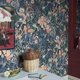 Magic Woods borastapeter fairyland sprookjesbos behang voor de kinderkamer meisjeskamer blauw 8150