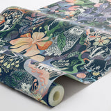 Magic Woods borastapeter fairyland sprookjesbos behang voor de kinderkamer meisjeskamer blauw 8150