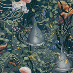 Underwater Magic Borastapeter zeedieren onderwater wereld behang voor de kinderkamer jongenskamer donkerblauw 8153