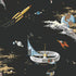 Space Adventure Borastapeter Fairyland ruimte behang voor de jongenskamer zwart 8155