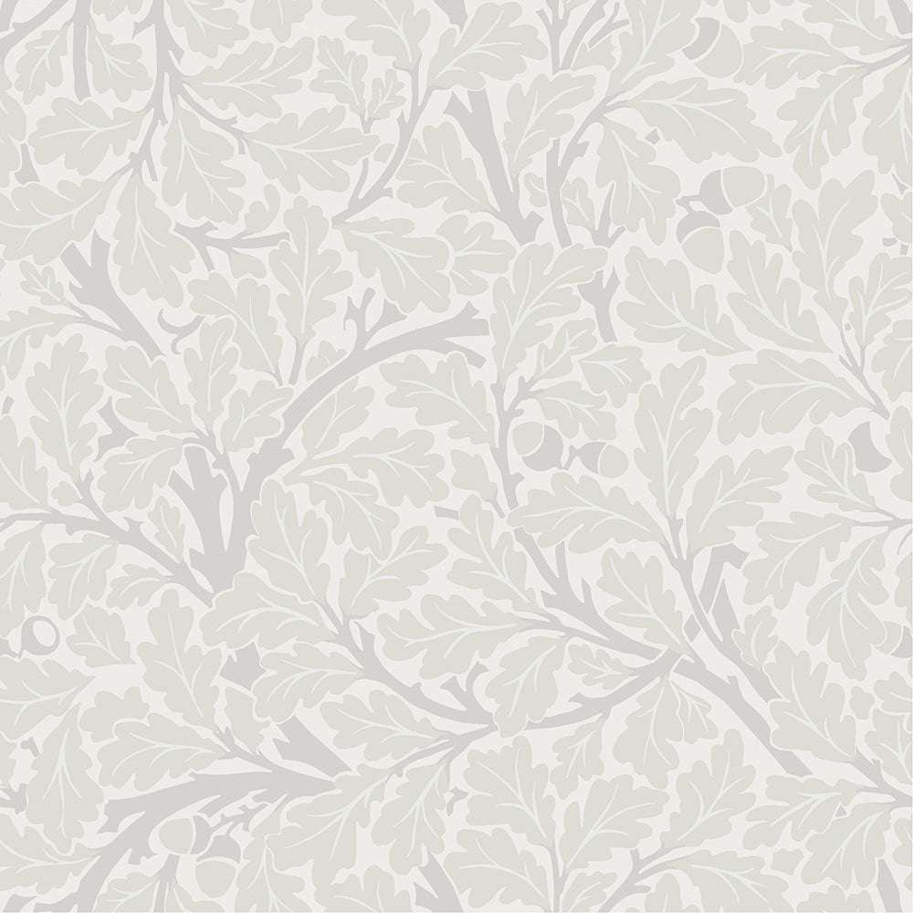 Midbec Oak Tree William Morris behang voor de neutrale kinderkamer babykamer grijs beige 82026