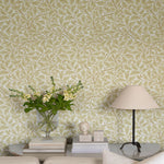 Midbec Oak Tree William Morris behang voor de neutrale kinderkamer babykamer warm geel 82027