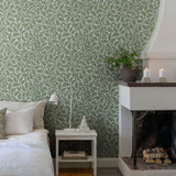 Midbec Oak Tree William Morris behang voor de neutrale kinderkamer babykamer groen 82028