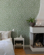 Midbec Oak Tree William Morris behang voor de neutrale kinderkamer babykamer groen 82028